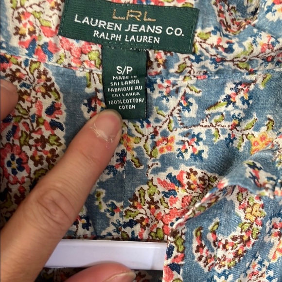 Ralph Lauren Polo Paisley Button-Up Shirt - Picture 2 of 3